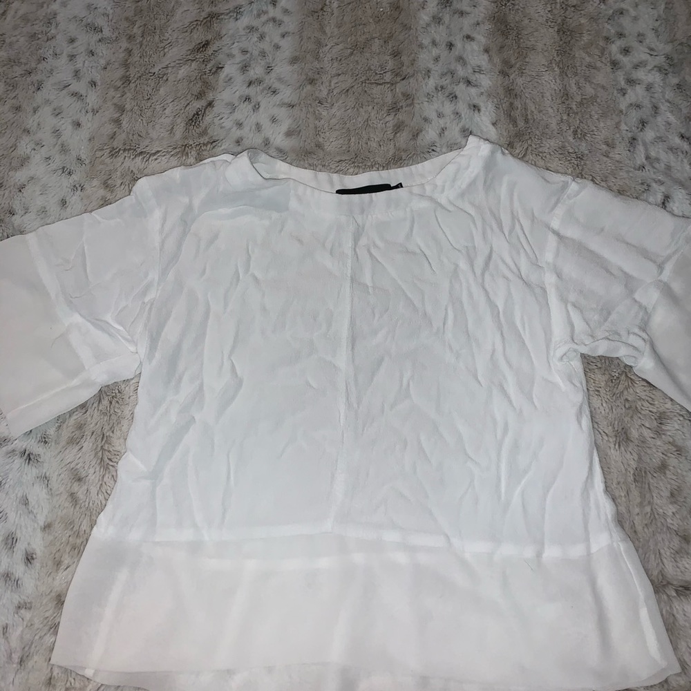 white crop top